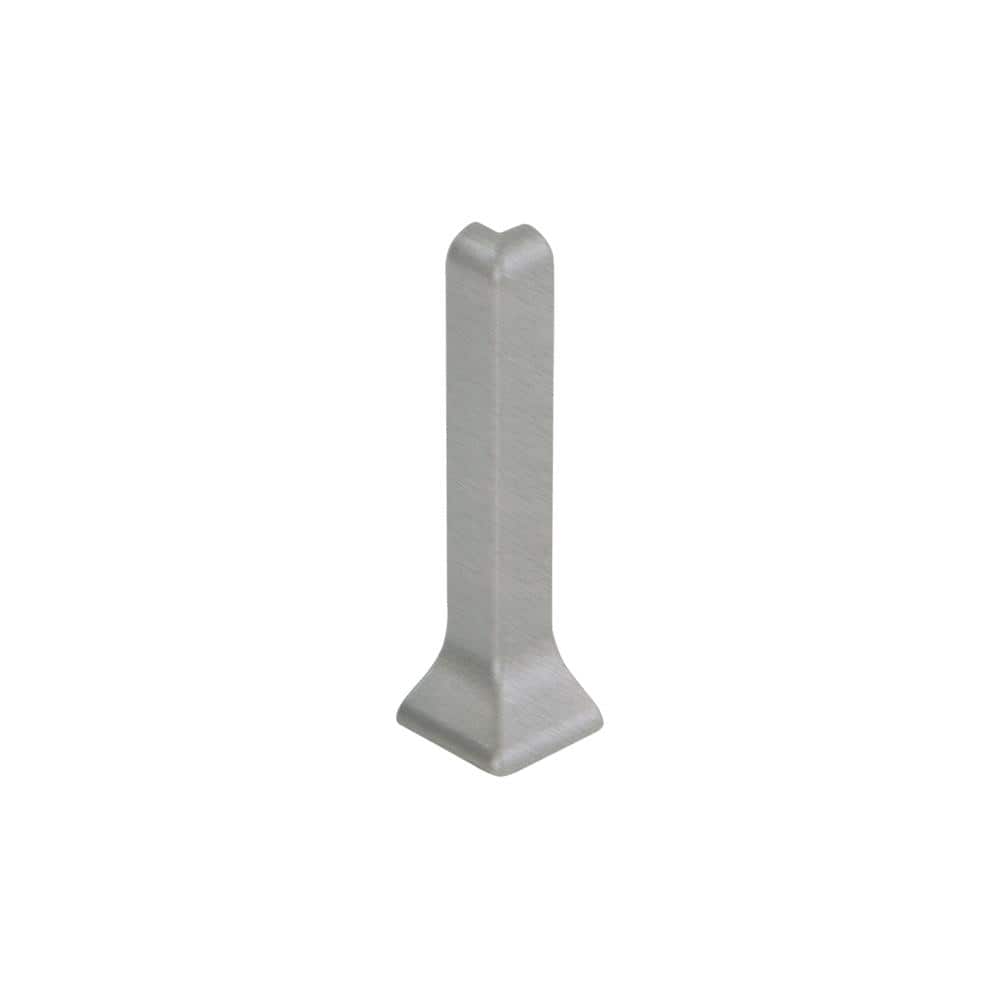 Designbase-SL Aluminum with Brushed Stainless Steel Appearance 2-3/8 in. x 1 in. Metal 90-Degree Outside Corner - Hercitys