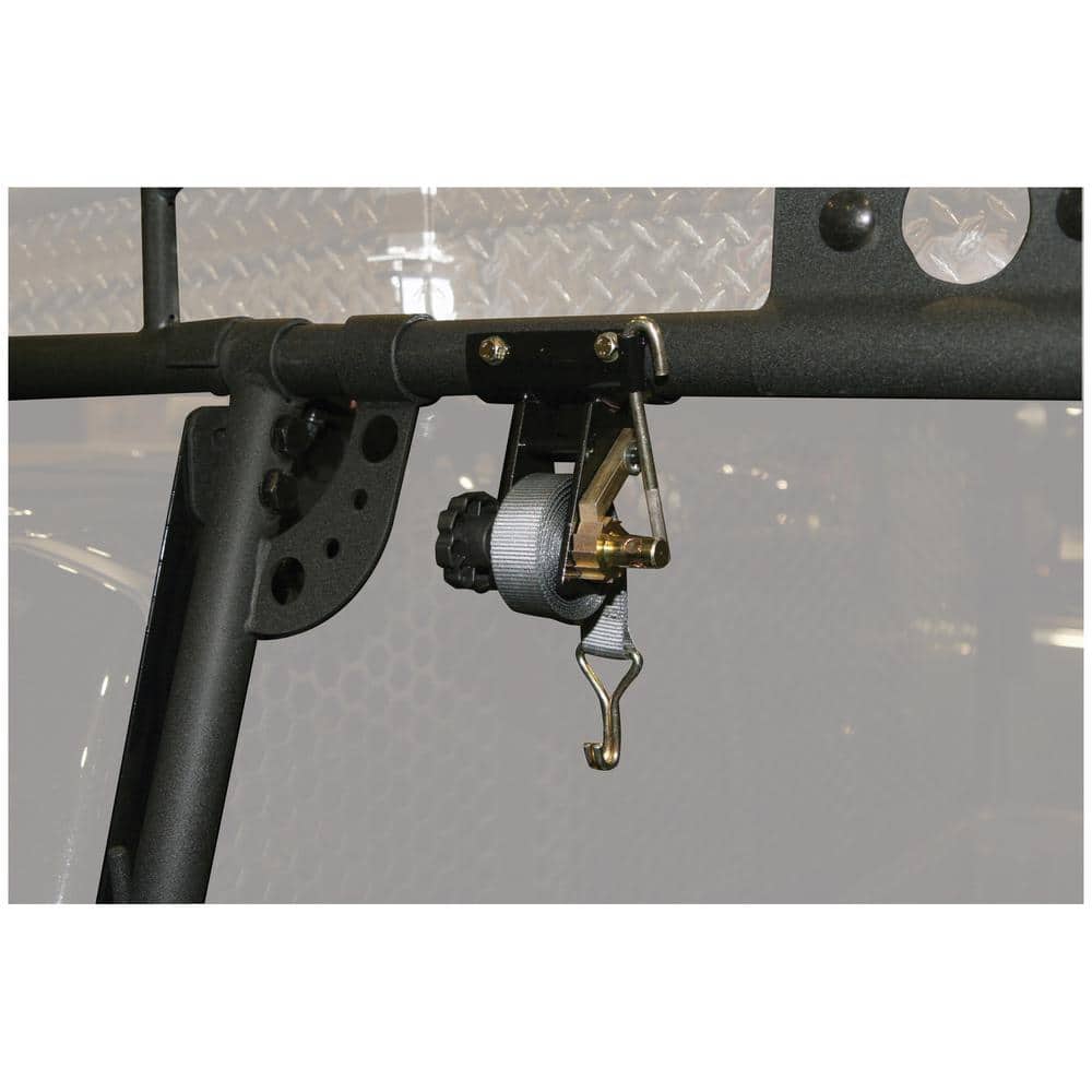 Ladder Rack Ratchet Tie Down Tube Mount With Double J Hooks, Set of 2 - Hercitys