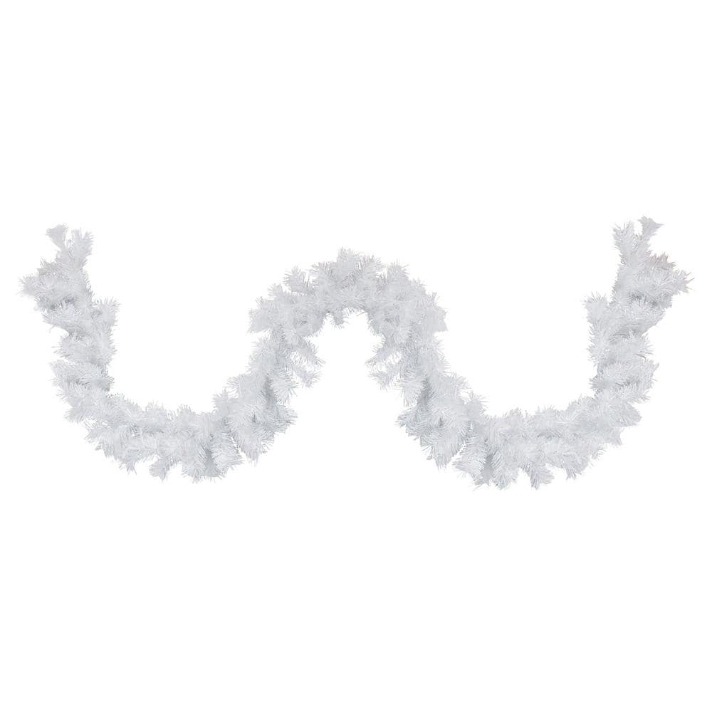 9 ft. x 10 in. Spruce Artificial Christmas Garland, Icy White - Hercitys