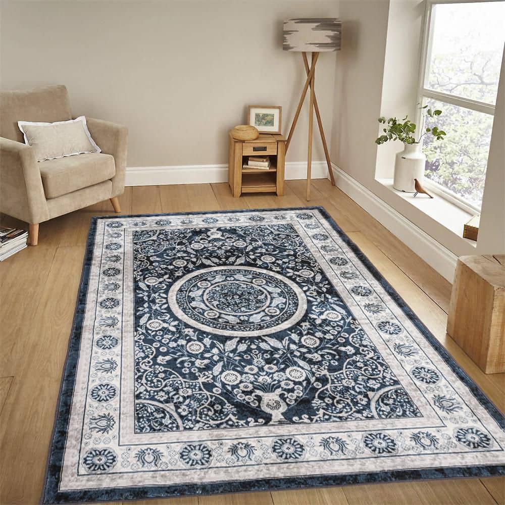 Area Rug 5×7 Vintage Bohemia Large Persian Non-slip Washable Rug - Hercitys