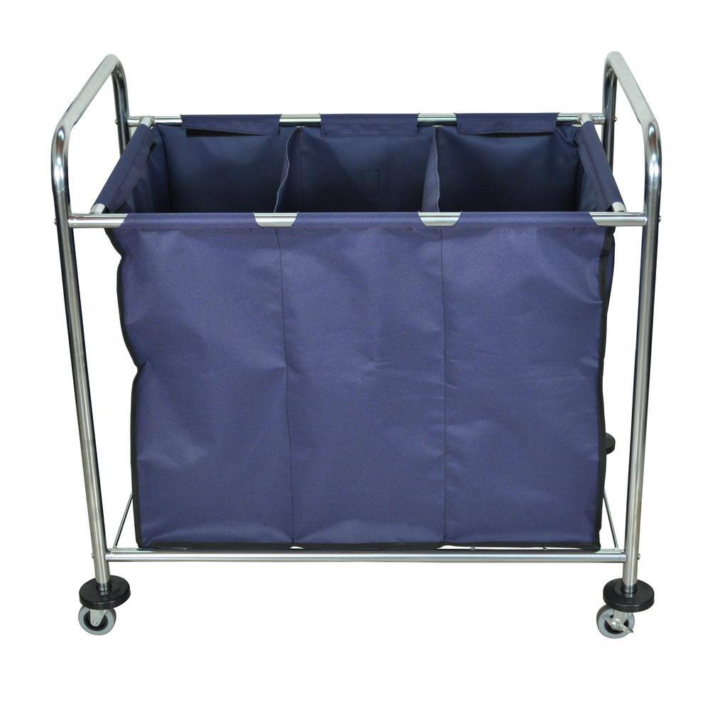HL Steel Frame and Divided Canvas Bag Industrial Cart with Wheels - Hercitys
