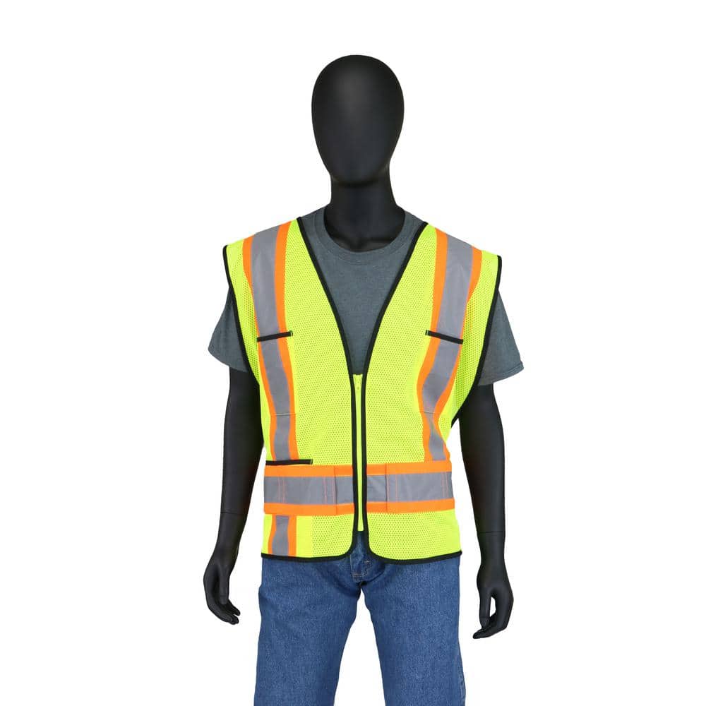Hi Visibility 2-Tone Class 2 Reflective Safety Vest - Hercitys