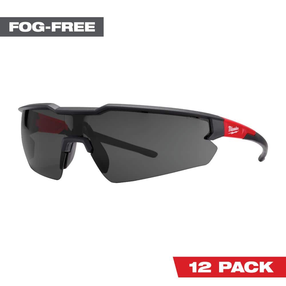 Safety Glasses with Tinted Fog-Free Lenses (12-Pack) - Hercitys