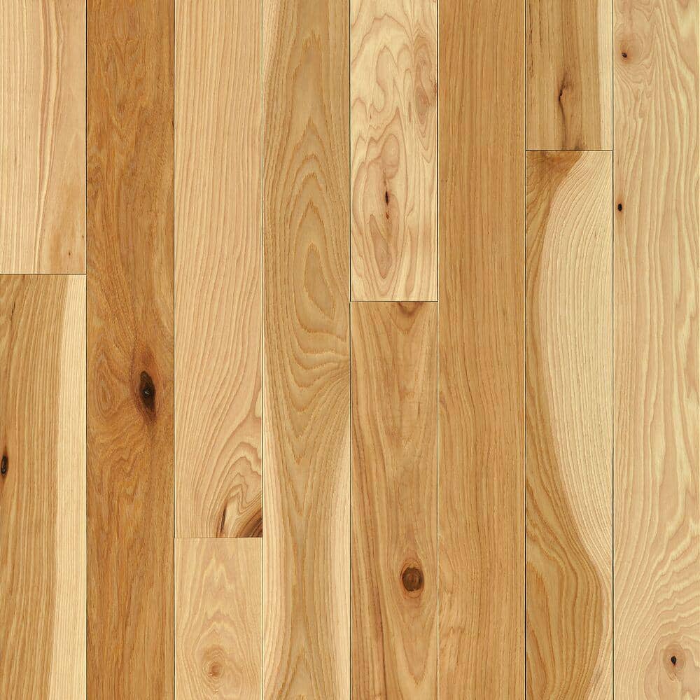 American Treasure Country Natural Hickory 3/4 in. T x 3-1/4 in. W Smooth Solid Hardwood Flooring (22 sq.ft./ctn) - Hercitys