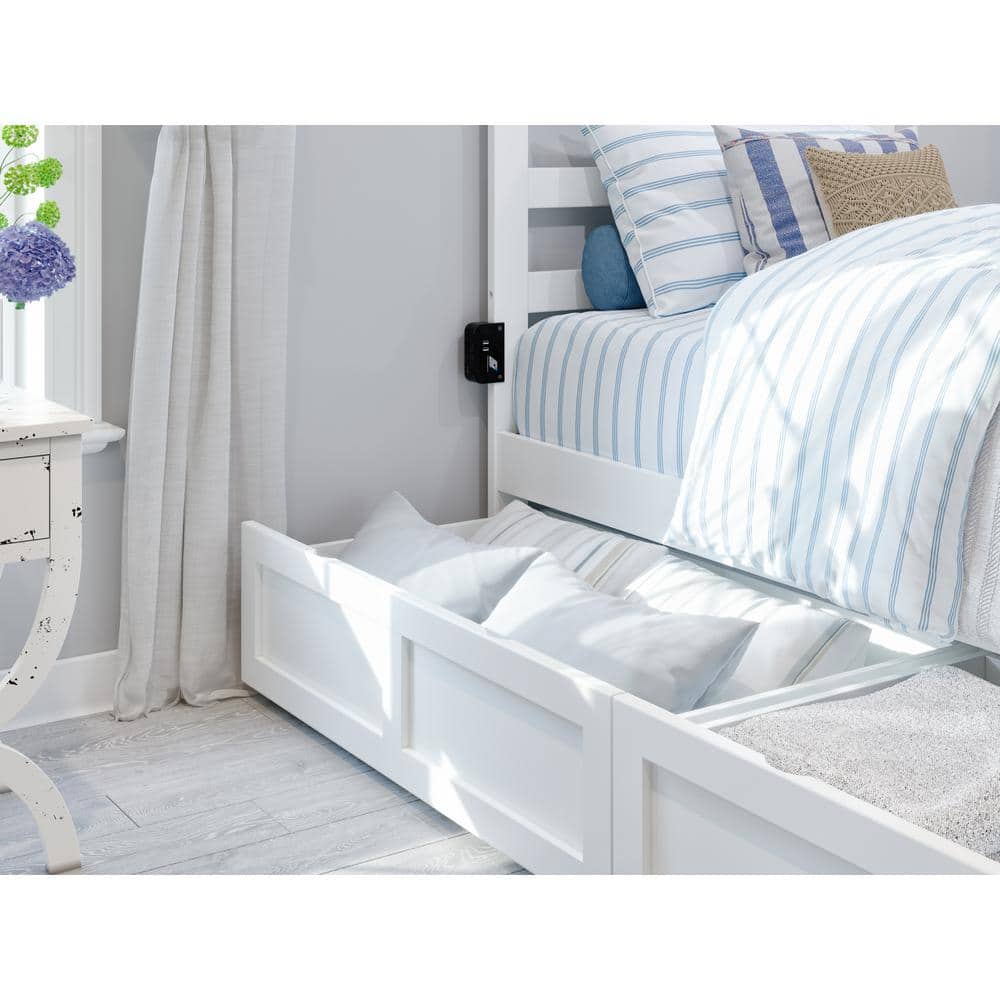 White Twin/Full Bed Drawer (Set of 2) - Hercitys