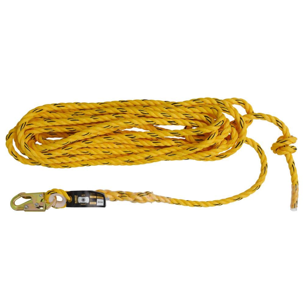 Vertical Lifeline – Polydac Rope – Snap Hook with Tapered End – 25 ft. - Hercitys