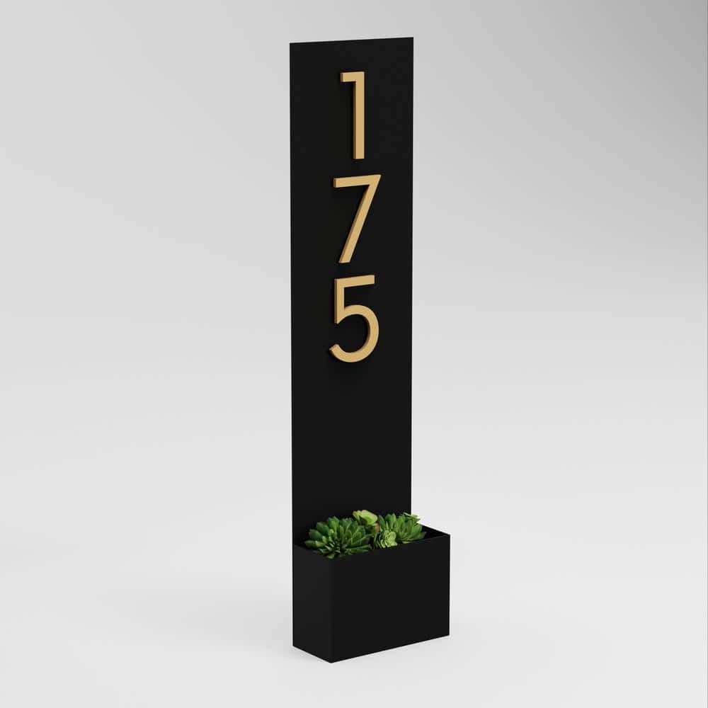 Standing Tall Rectangle Address Planter - Hercitys