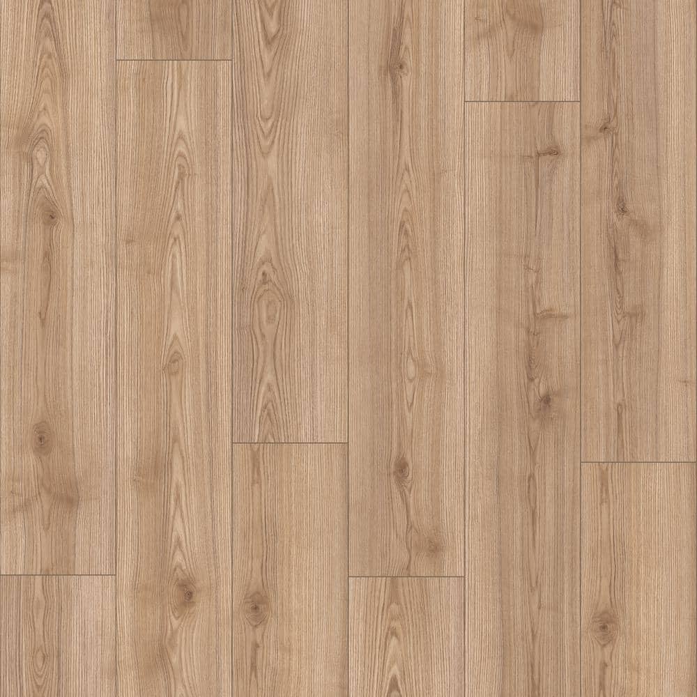 Russell Bay Ash 12 mm T x 8.03 in. W Waterproof Laminate Wood Flooring (15.9 sq. ft./case) - Hercitys