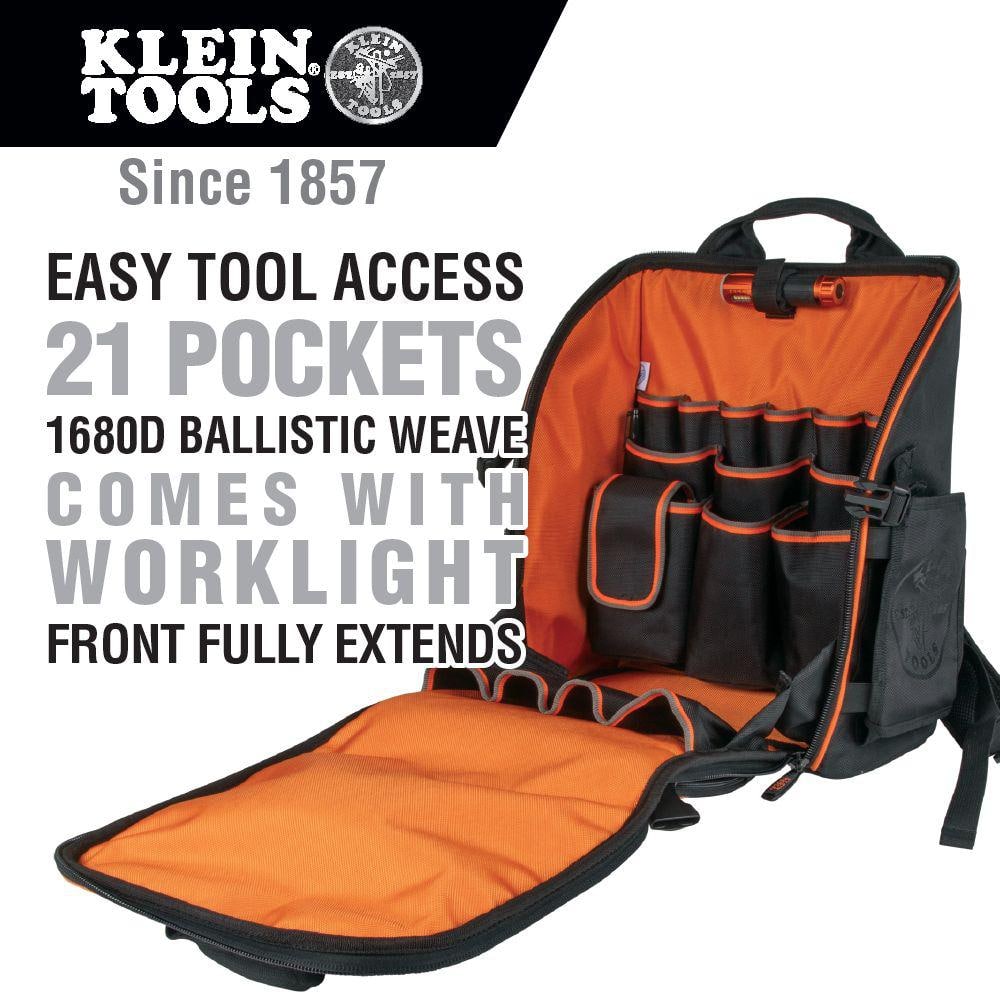 Tradesman Pro 17.25 in. Tool Station Backpack with Worklight - Hercitys