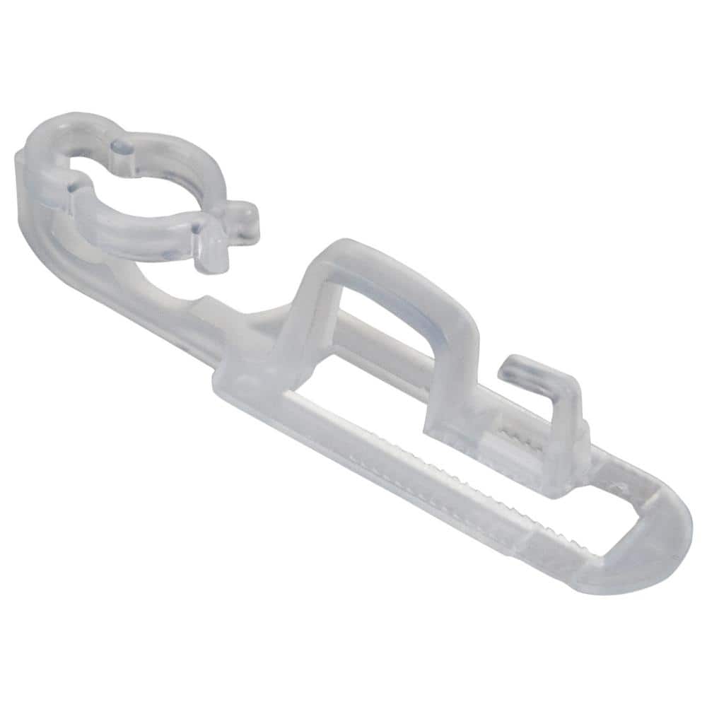 Clear Omni All-In-1 Universal Gutter and Shingle Christmas Light Clips (26-Count) - Hercitys