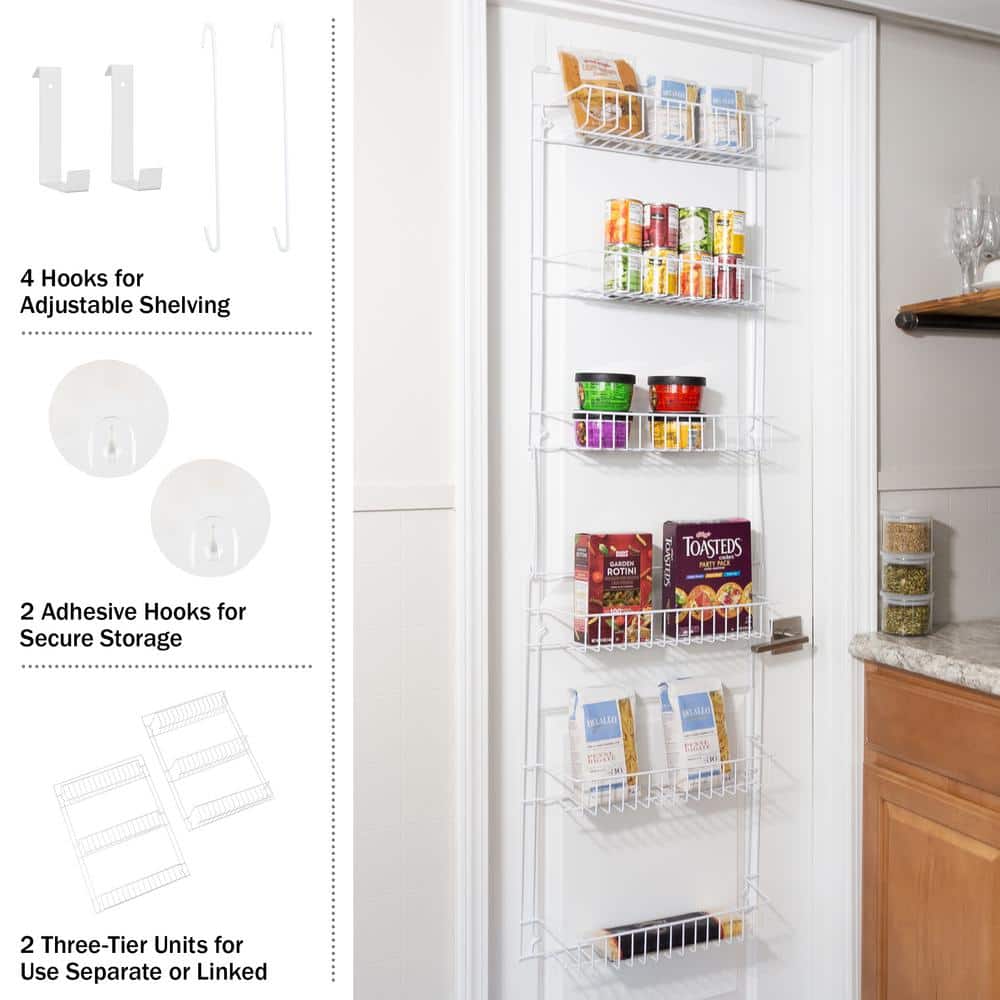 6-Shelf Overdoor Storage Rack - Hercitys