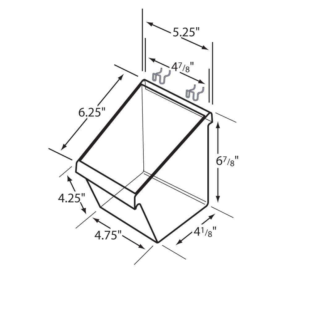 Small Crystal Styrene Display Bucket (4-Pack) - Hercitys