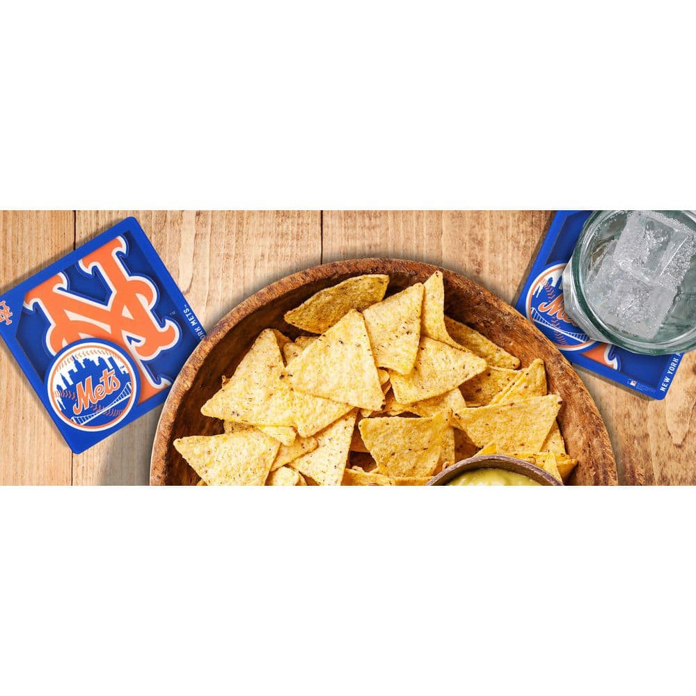 MLB New York Mets 3D Logo Series Multi-Colored Coasters - Hercitys