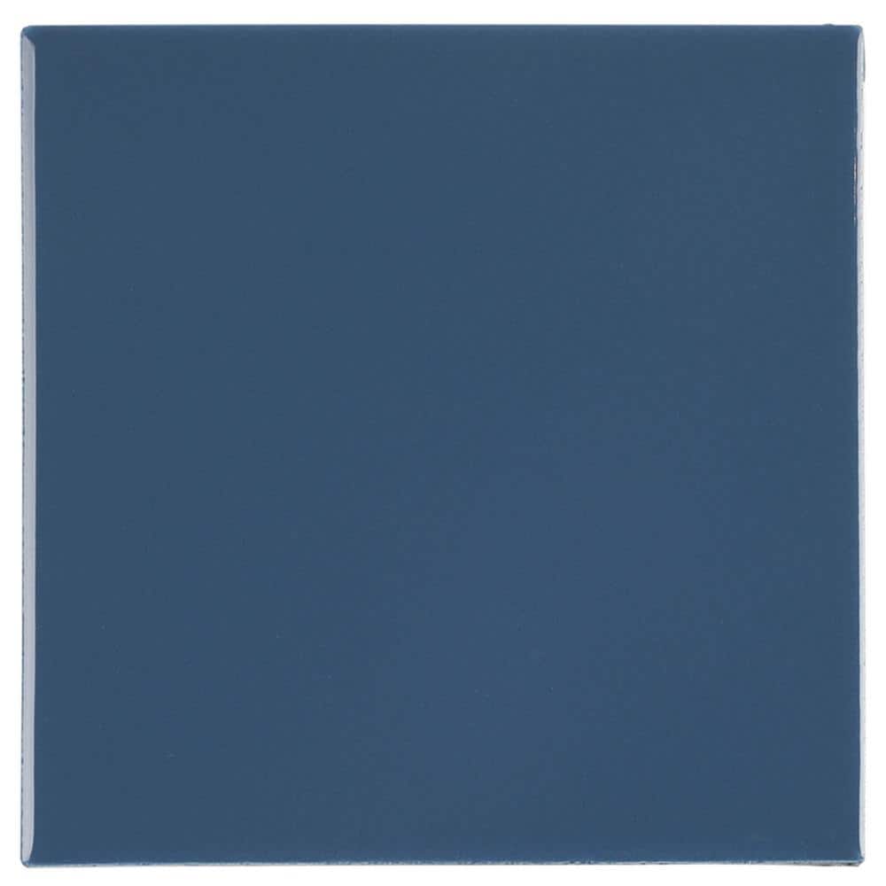 Restore Denim Blue 6 in. x 6 in. Glazed Ceramic Wall Tile (12.5 sq. ft./case) - Hercitys