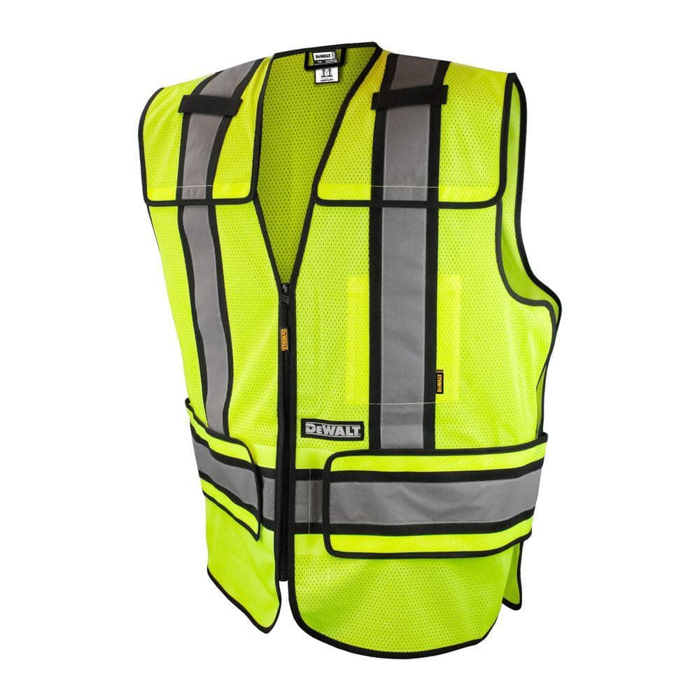 X-Large/3X-Large High Visibility Green Adjustable Breakaway Vest - Hercitys