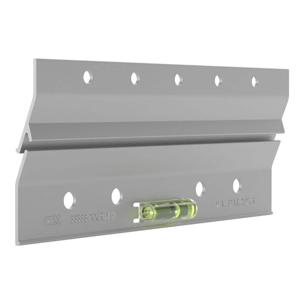 6 in. Aluminum French Cleat Picture Hanger Kit with Borefast Mounting Screws (7-Piece) - Hercitys