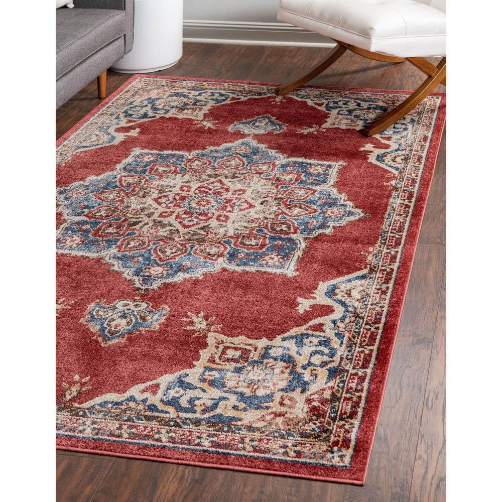 Utopia Helios Burgundy 9′ 0 x 12′ 0 Area Rug - Hercitys