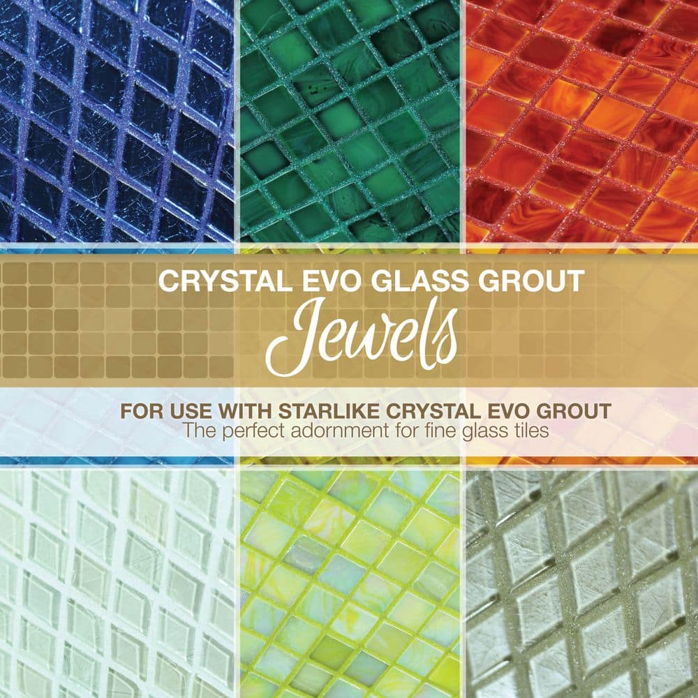 75g Crystal Glass Grout Jewels Valencia (1-Pack) - Hercitys