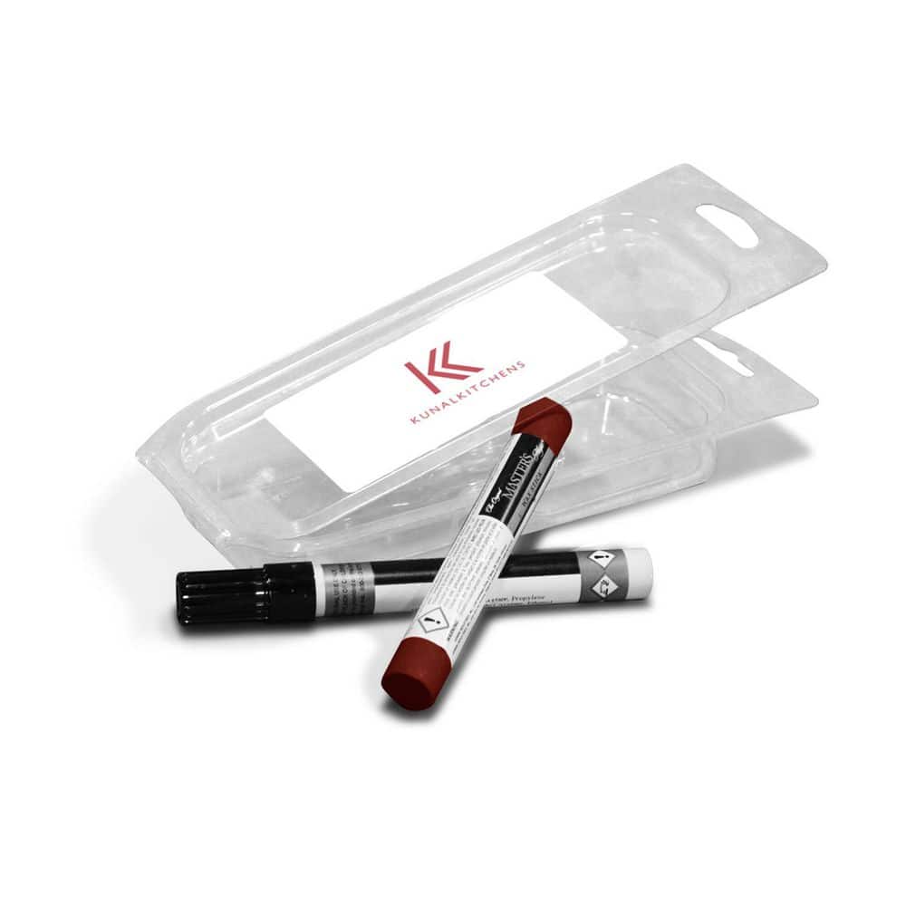 Charlotte Raised 4.5 in. W x 8.25 in. H x 0.7 in. D in Bordeaux Touch-Up Kit in Assembled Base Cabinet - Hercitys