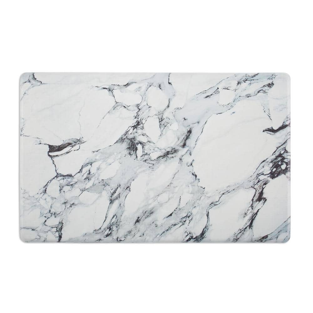 Cook N Comfort Marble Gray 19.7 in. x 31.5in. Anti-Fatigue Indoor Kitchen Floor Mat - Hercitys