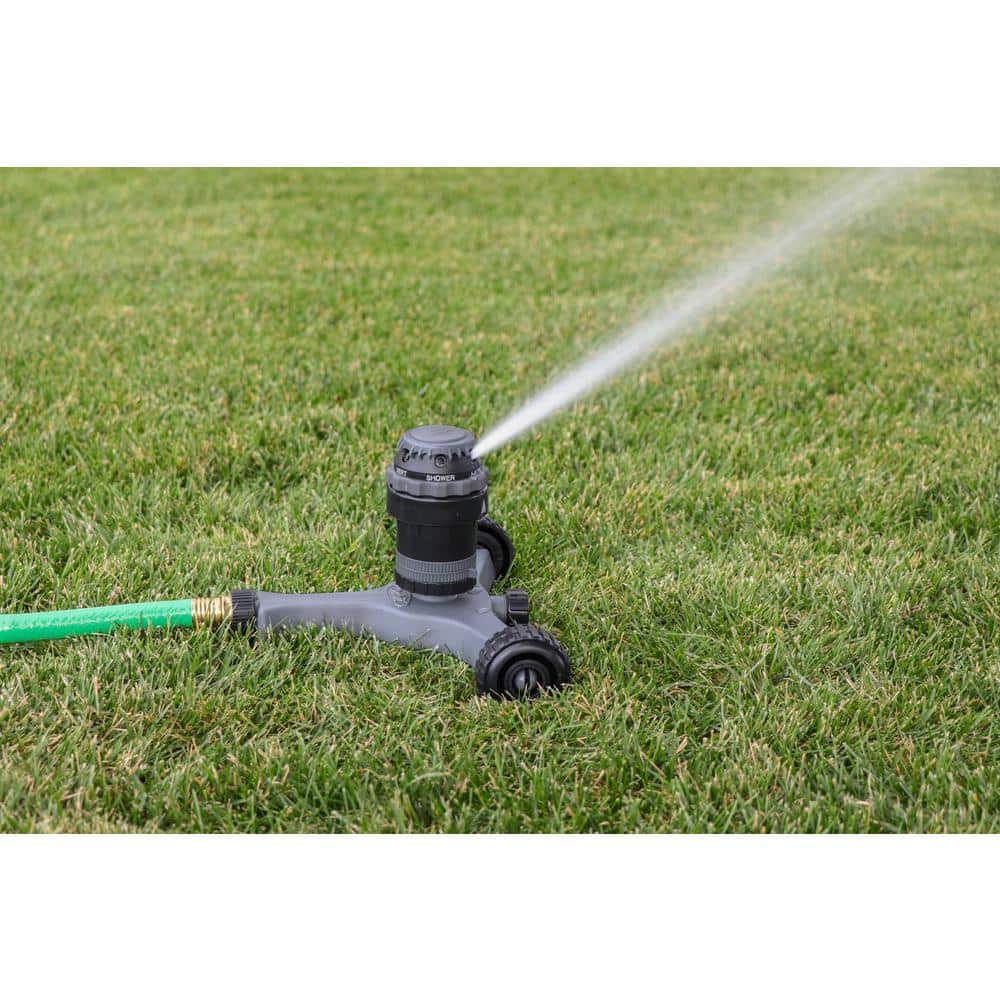 H2O-Six Rotating 6-Pattern Gear-Drive Sprinkler on Wheeled Base - Hercitys