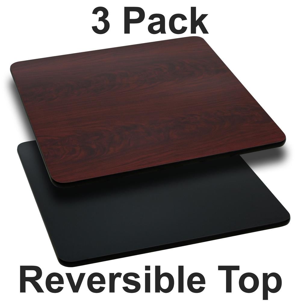 Black/Mahogany Table Top (Set of 3) - Hercitys
