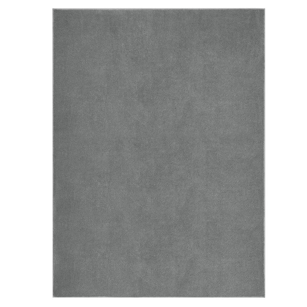 Gray 9 ft. x 12 ft. Solid Thick Shag Rug Soft Washable Indoor Carpet for Living Room Hallway Bedroom Area Rug - Hercitys