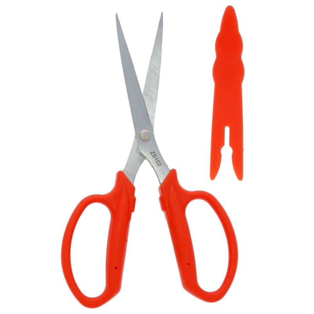 Floral Scissors with Chrome-Plated Blade and Safety Cap, 3 in. Blade (Box of 3) - Hercitys