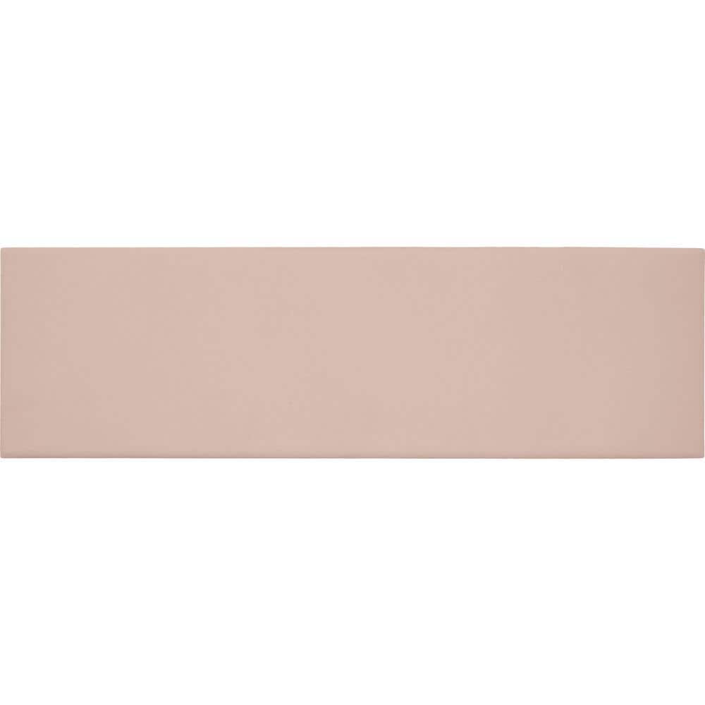 Stencil Blush 4 in. x 12 in. Glazed Porcelain Flat Floor and Wall Tile (8.72 sq. ft./case) - Hercitys