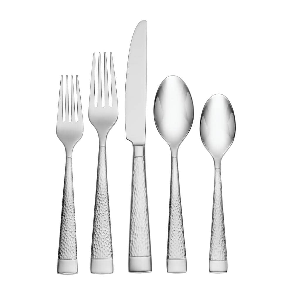 Sambre 65-Piece Silver 18/10 Stainless Steel Flatware Set (Service For 12) - Hercitys