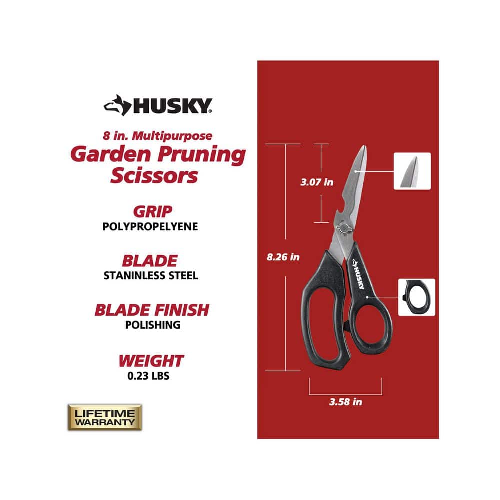 8 in. Multipurpose Garden Pruning Scissors - Hercitys