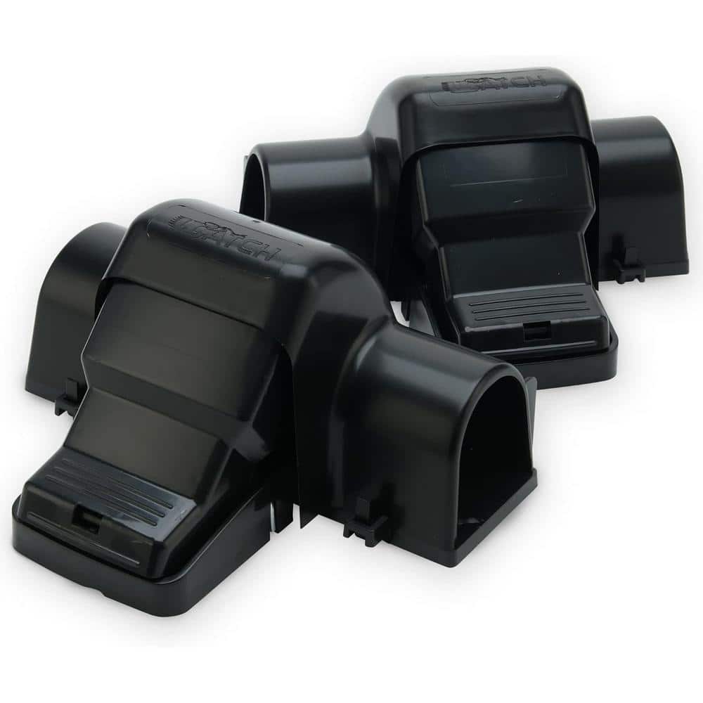 Outdoor/Indoor Large Rat Traps Tunnel Dual-Entry with 99.9% Trap Rate in Black (1-Pack) - Hercitys
