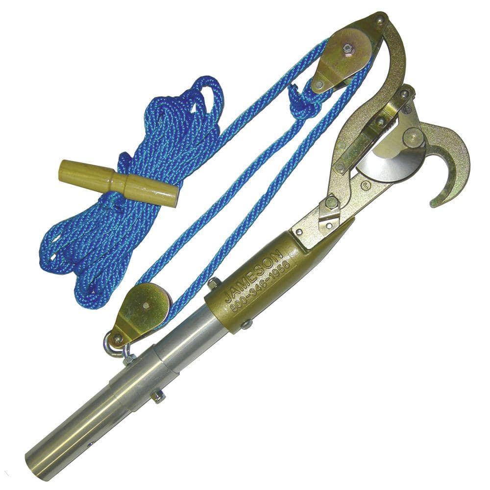Heavy Duty 1.25 in. Double Pulley Pruner with Pole Adapter and Rope - Hercitys