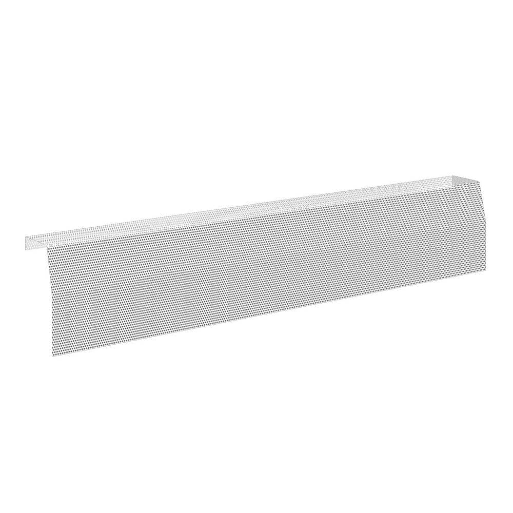Premium Series 3 ft. Galvanized Steel Easy Slip-On Baseboard Heater Cover in White - Hercitys