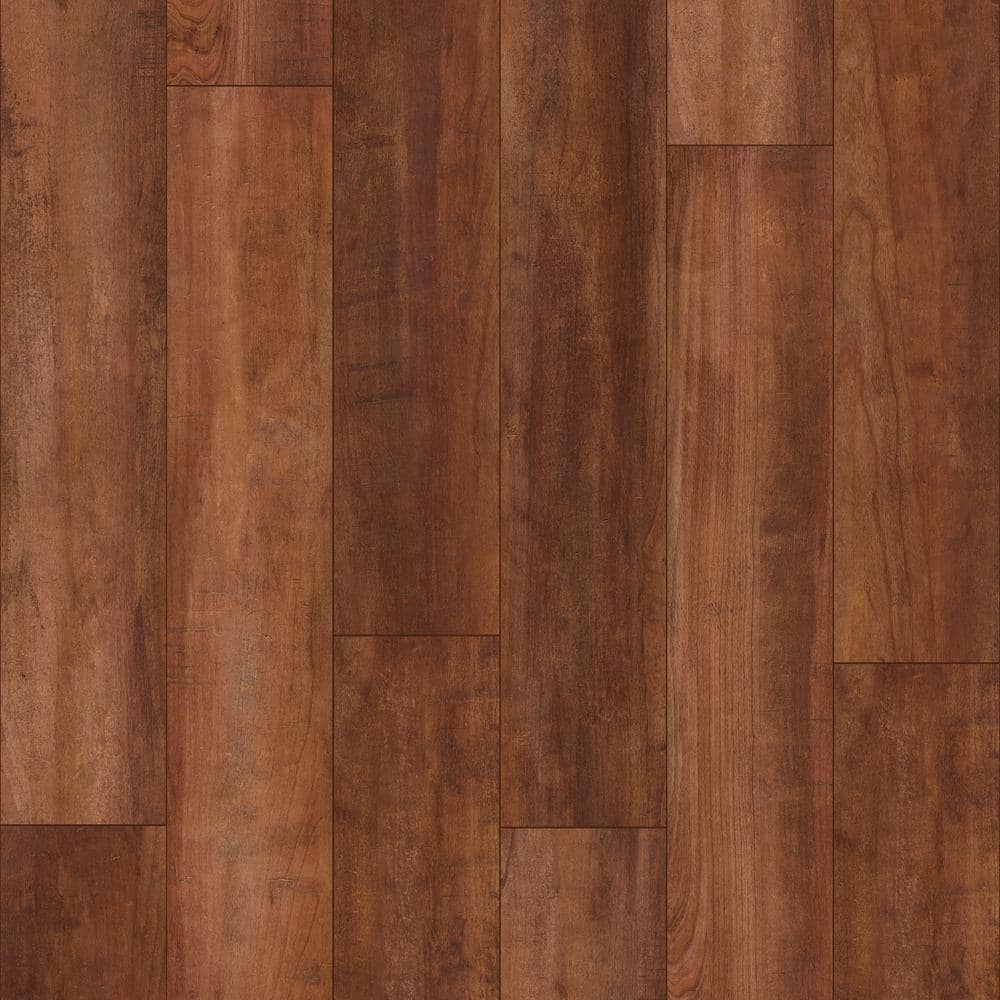 Branford Cherry 12mm T x 8.03 in W Waterproof Laminate Wood Flooring (15.9 sqft/case) - Hercitys