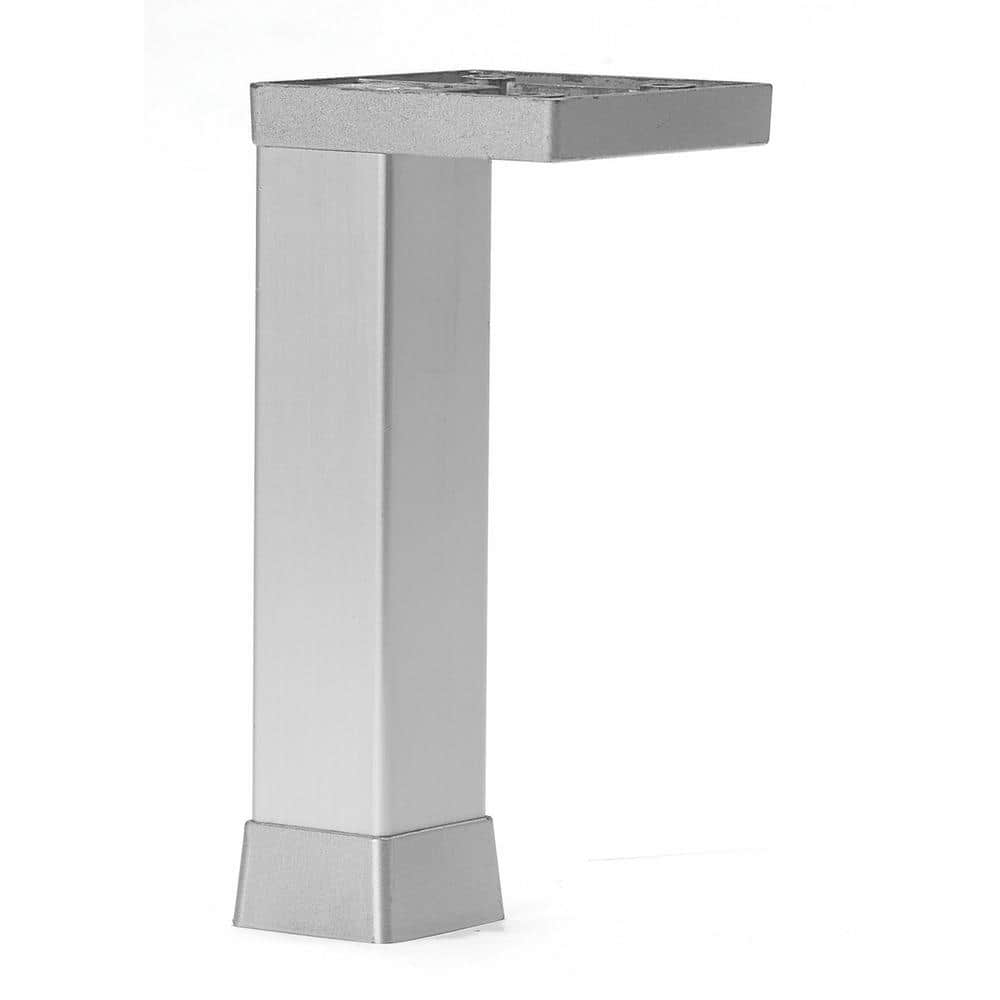 7 7/8 in. (200 mm) Aluminum Square Furniture Leg with Leveling Glide - Hercitys