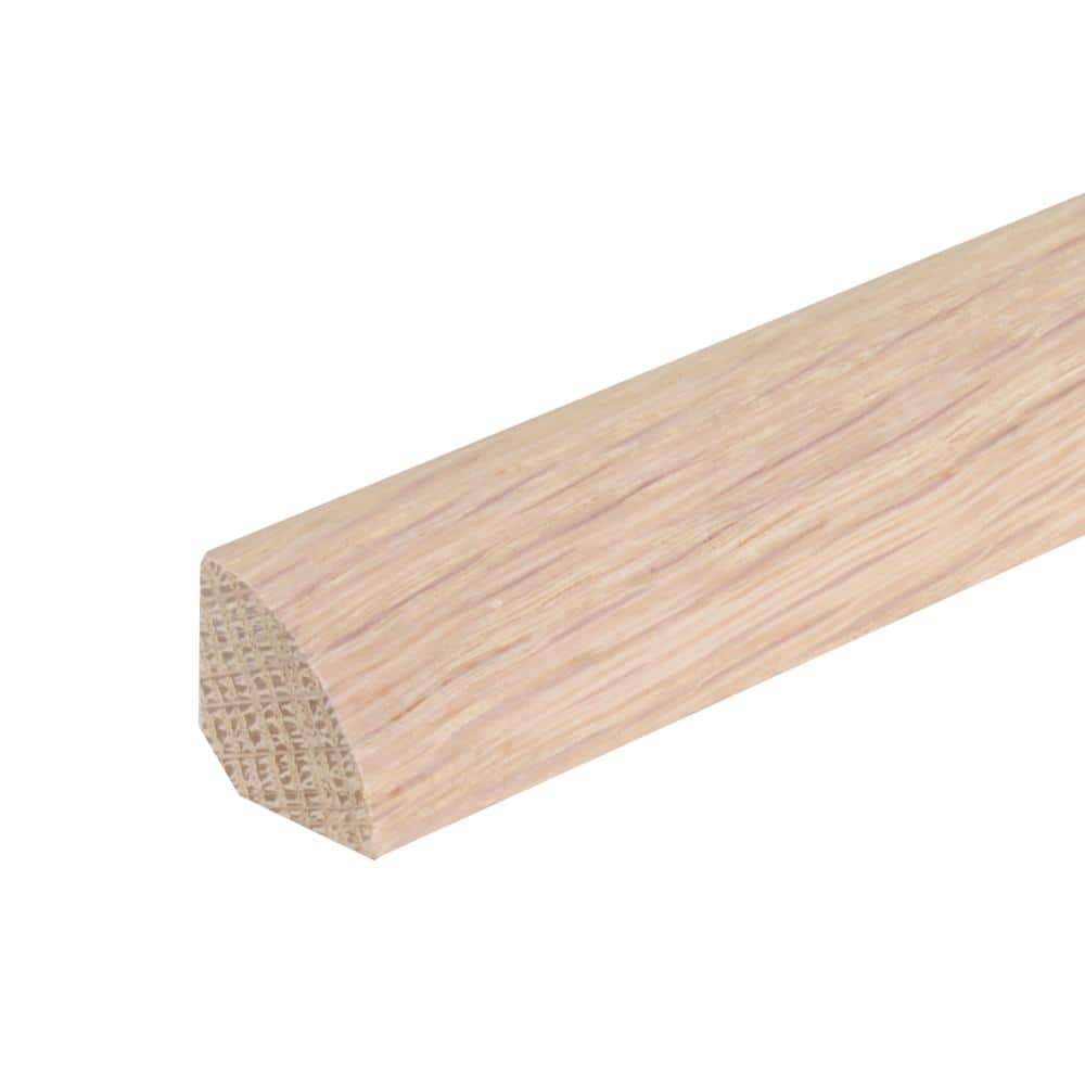 Quarter Round Quinn 0.75 in. T x 0.75 in. W x 78 in. L Matte White Oak Hardwood Trim - Hercitys