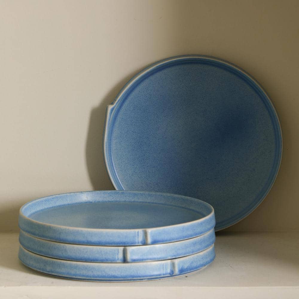 Bao 4-Piece Blue Stoneware Full Set (Service for 4) - Hercitys