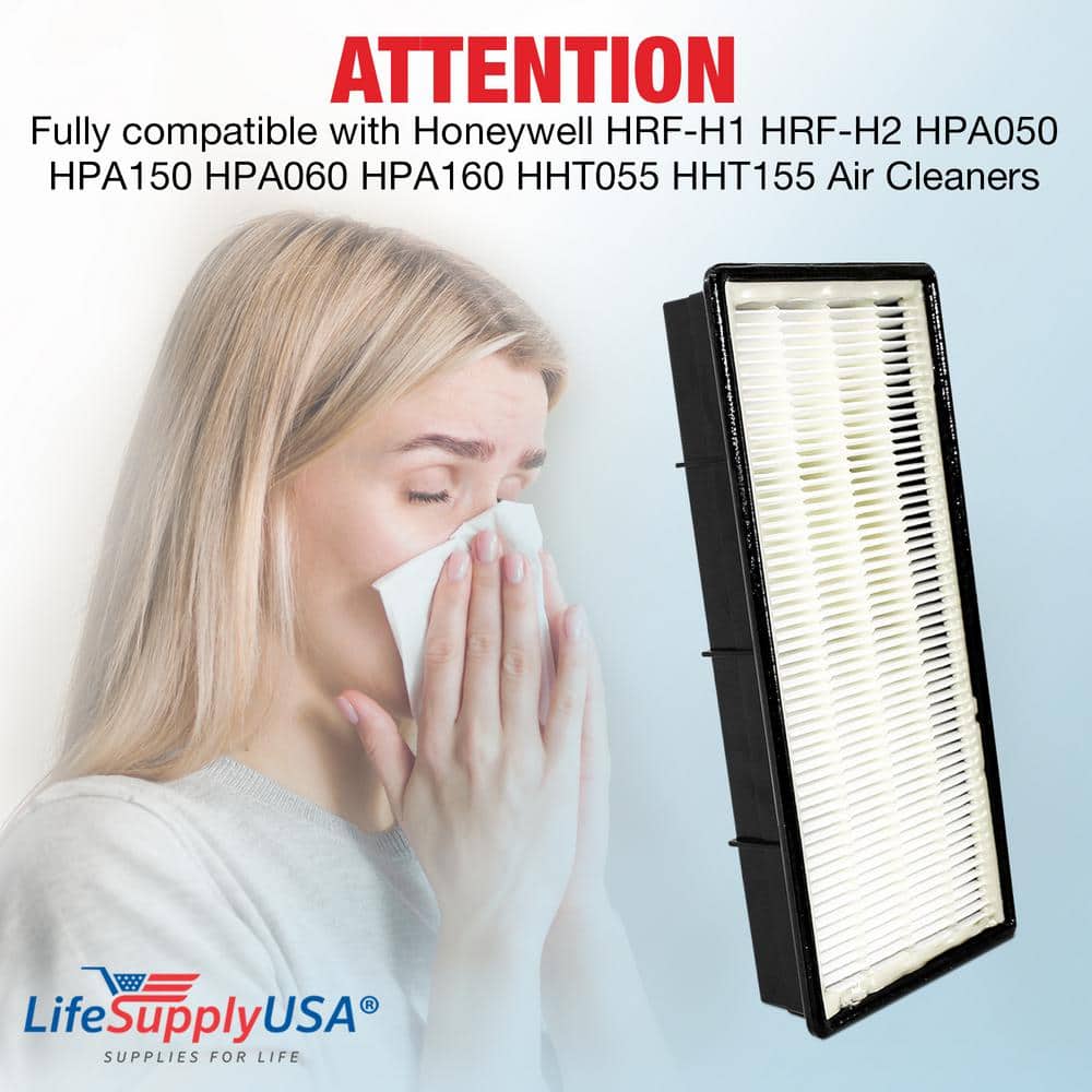 True HEPA Filter Replacement Compatible with Honeywell HRF-H1 HRF-H2 HPA050 HPA150 HPA060 HPA160 HHT055 HHT155, Filter H - Hercitys