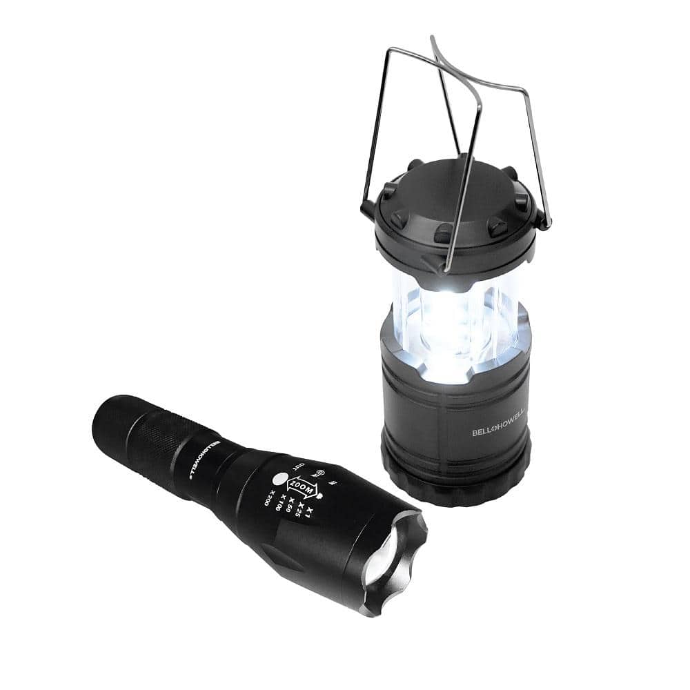 TacLight 40X High Performance Ultra-Bright LED Flashlight and Lantern Combo Pack - Hercitys
