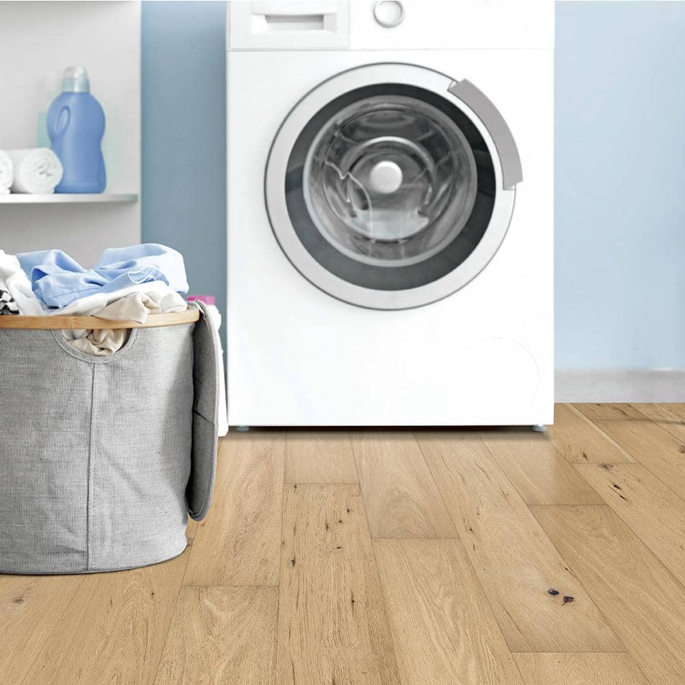 Nordhouse Dunes Oak 2/7 in. T x 6.5 in. W Click Lock Wire Brushed Engineered Hardwood Flooring (19.5 sq.ft./case) - Hercitys