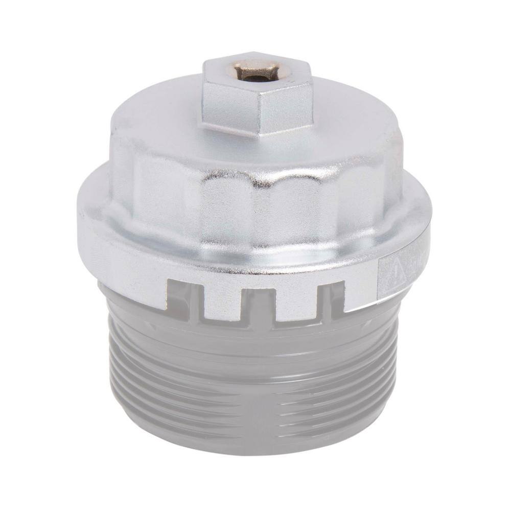 65 mm. x 14 Flute Toyota 6 and 8-Cylinder Oil Filter Wrench Silver - Hercitys