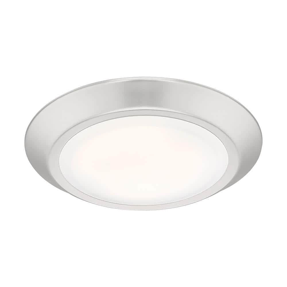 Verge 7.75 in. Brushed Nickel LED Flush Mount - Hercitys