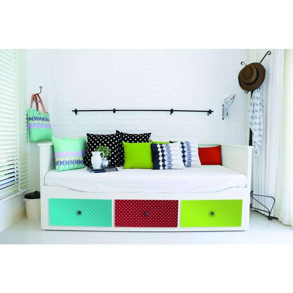 Petersen Red 17 in. x 78 in. Home Decor Self Adhesive Film (2-Pack) - Hercitys