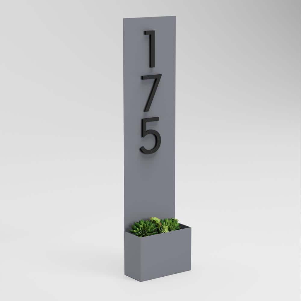 Standing Tall Rectangle Address Planter - Hercitys
