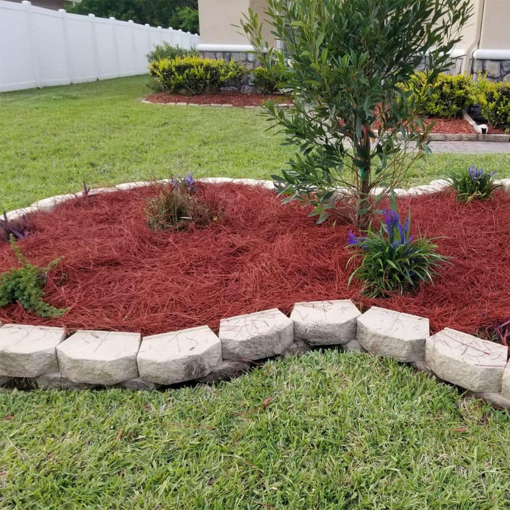 Brown Longleaf Pine Straw Roll for Landscaping Covers Up to 125 sq. ft. - Hercitys