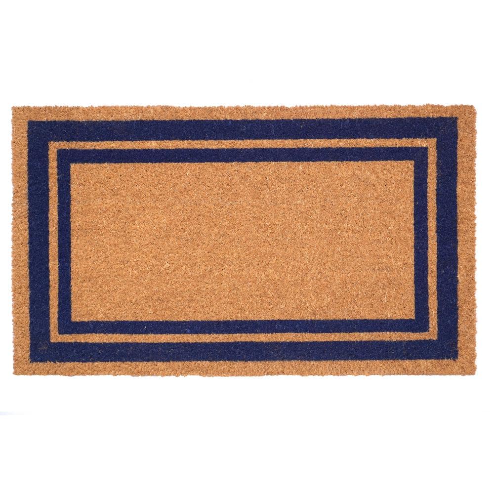 Dark Blue Border Doormat 24″ x 36″ - Hercitys