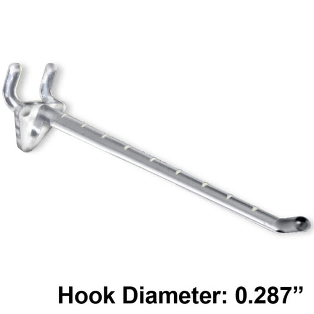 6 in. Clear Glass Filled Nylon Hook (50-Pack) - Hercitys