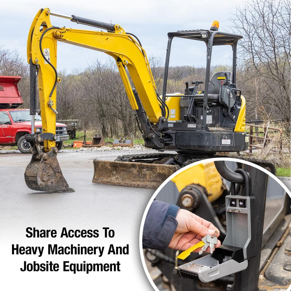 Large Outdoor Lock Box with Combination Dial and Removable Shackle - Hercitys