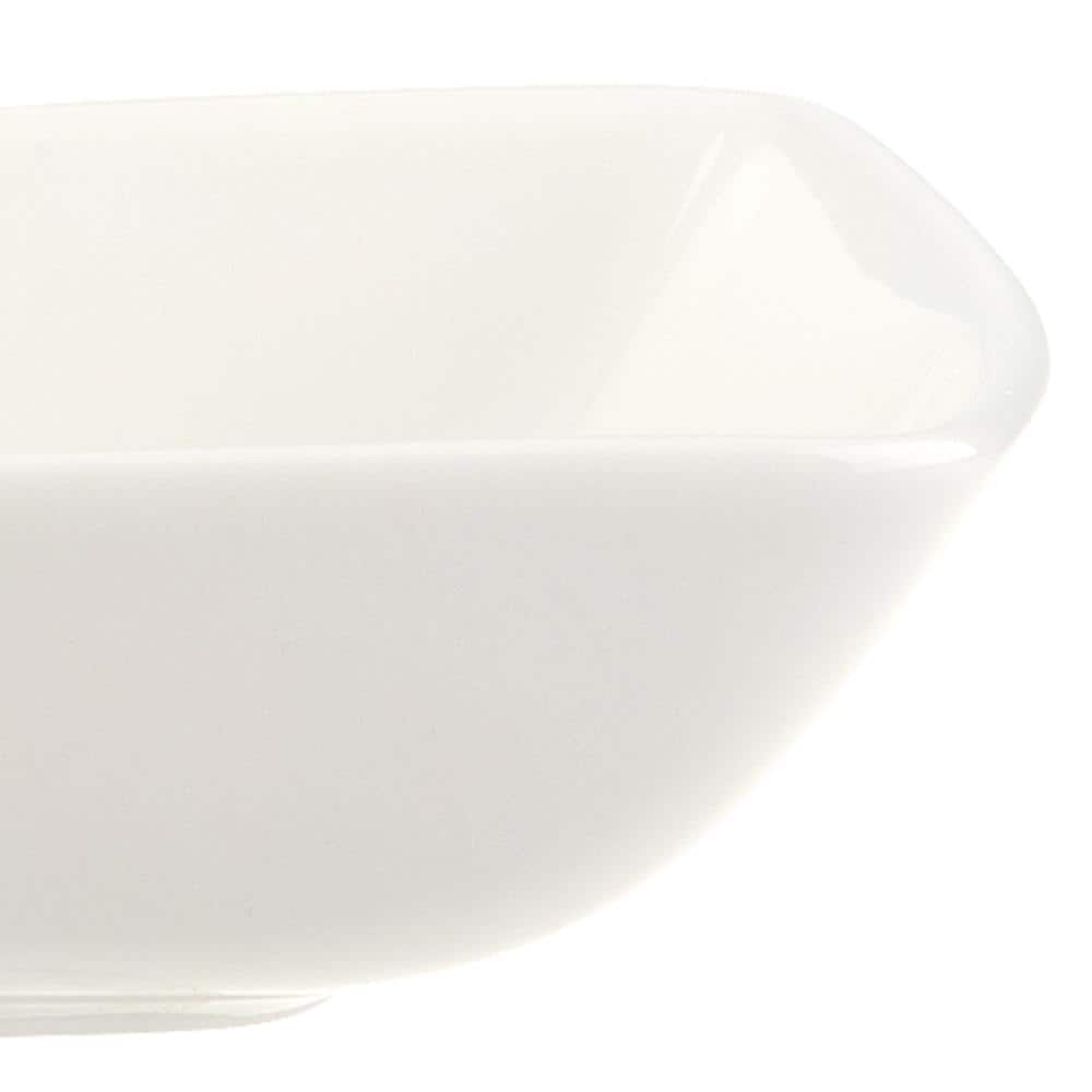 New Wave White 4.75 in. Square Individual Bowl - Hercitys